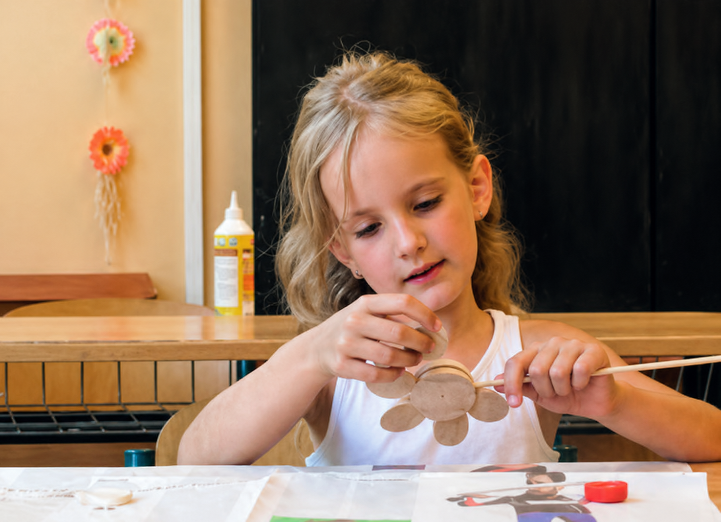 Ilustrácia drevených výrobkov pre školy